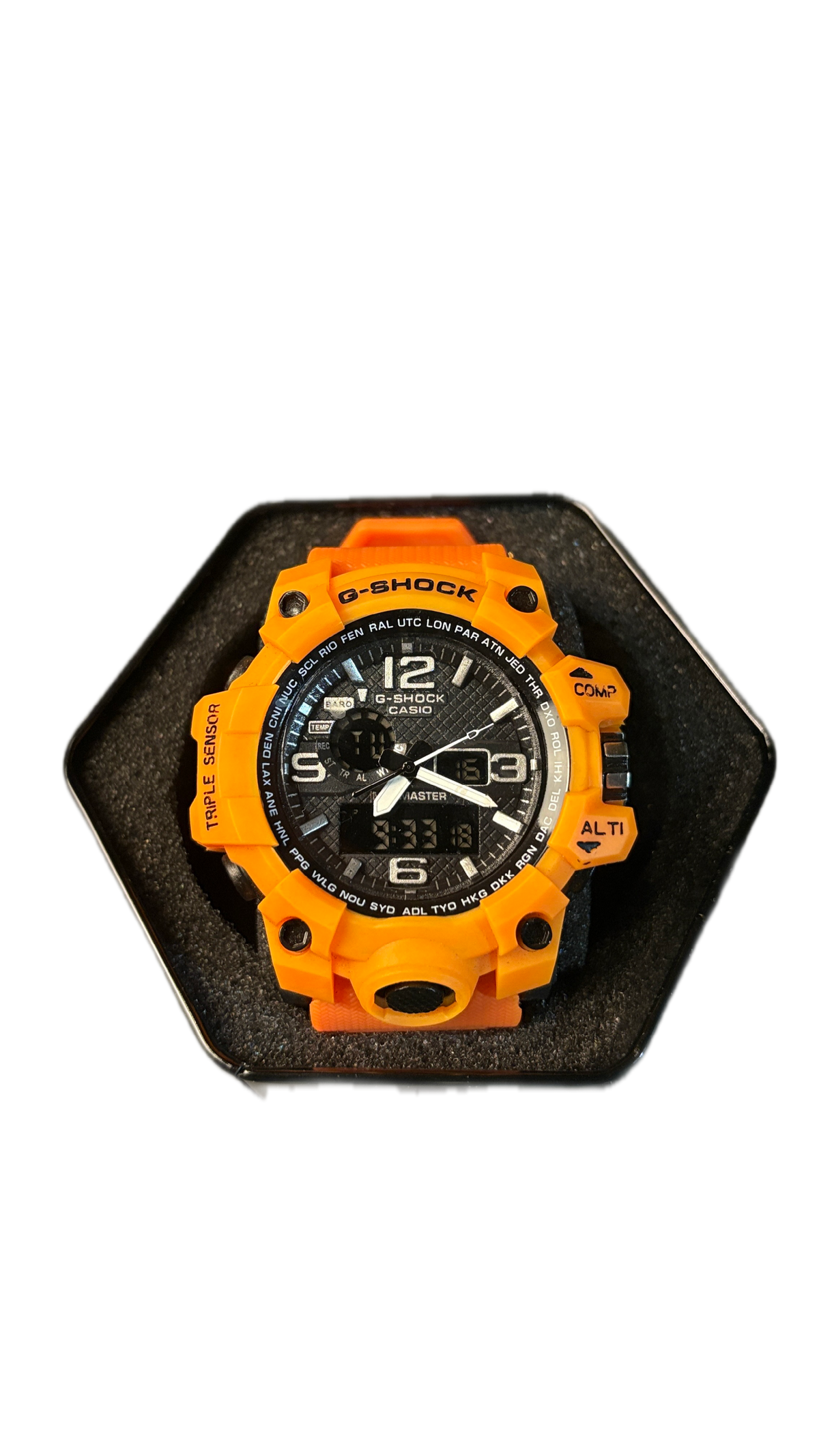 G Shock Black & Orange